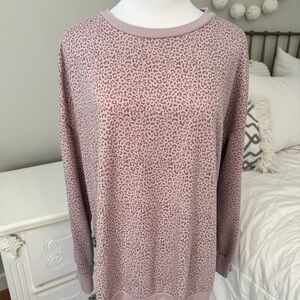 Mondetta Blush Animal Print Sweater